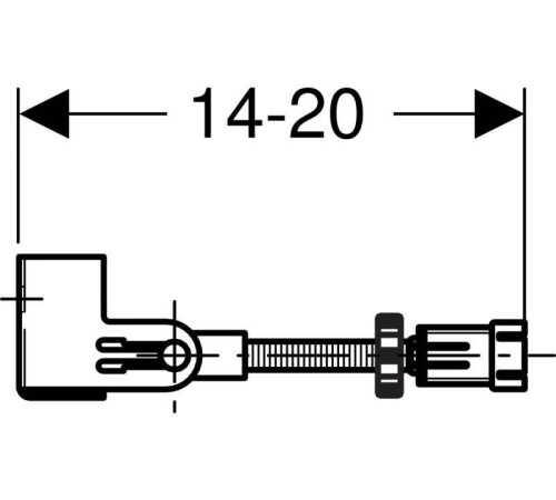 Комплект крепления к стене Geberit Duofix для отдельного монтажа угловой 111.835.00.1