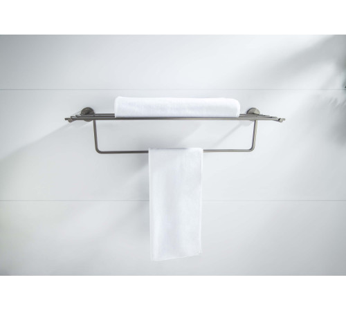 Полка для полотенец Aquanet БЕТТА оружейная сталь AQ4615BGM