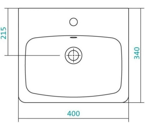 Умывальник Sanita Luxe Нео 40 см 1.WH30.2.183