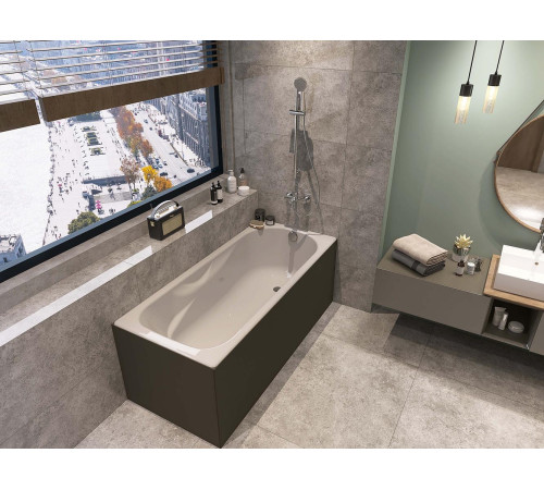 Ванна чугунная Wotte Comfort 1700х750х462 мм с отверстиями для ручек Comfort 1700x750UR