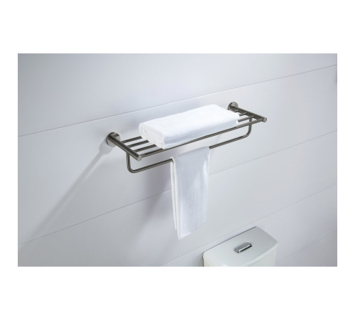 Полка для полотенец Aquanet Европа оружейная сталь AQ4115BGM