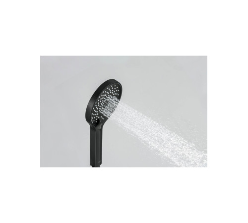 Ручной душ Aquatek Лугано 3 режима матовый черный AQ2201MB