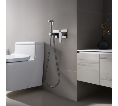 Комплект для гигиенического душа встроенный Aquanet Oberon хром AQ1220CR