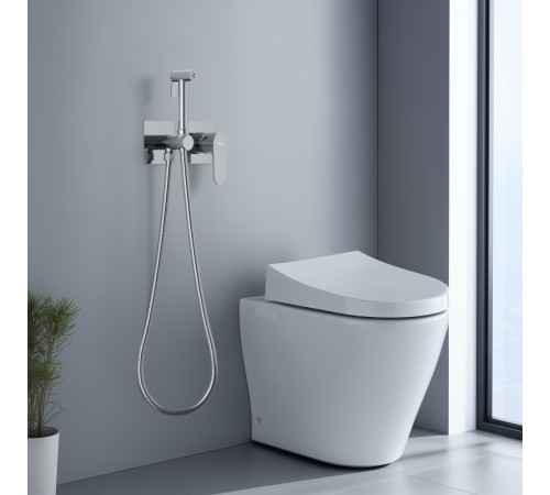 Комплект для гигиенического душа встроенный Aquanet Oberon хром AQ1220CR