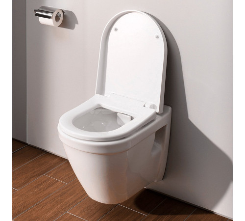 Комплект инсталляции с подвесным унитазом VitrA S50 Rim-Ex сиденье микролифт и панель смыва хром 9003B003-7201