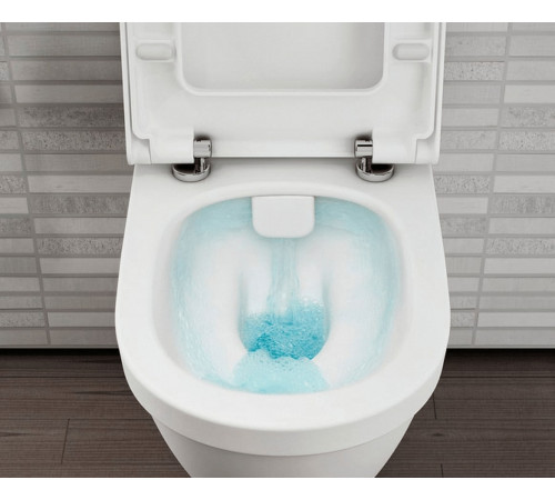 Комплект инсталляции с подвесным унитазом VitrA S50 Rim-Ex сиденье микролифт и панель смыва хром 9003B003-7201