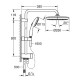 Душевая система GROHE Tempesta Cosmopolitan System 250 с термостатом хром 26672001