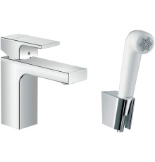 Смеситель для раковины Hansgrohe Vernis Shape с гигиеническим душем 71216000