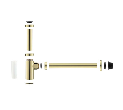 Сифон для раковины Aquatek полированное золото AQ6012PG