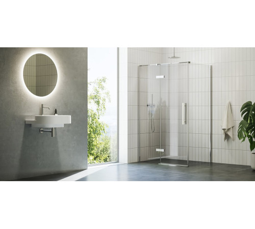 Неподвижная душевая стенка RAVAK Chrome COPS-90 хром Transparent X9VV70A00Z1