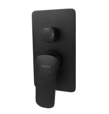 Смеситель для ванны Aquatek Вега 2 режима внешняя и скрытая часть черный матовый AQ1046MB