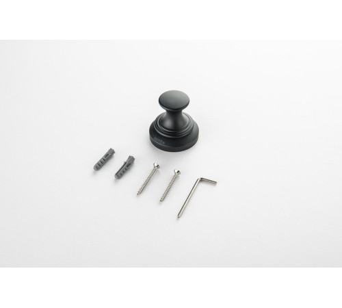 Крючок для ванной Aquatek Классик матовый черный AQ4501MB