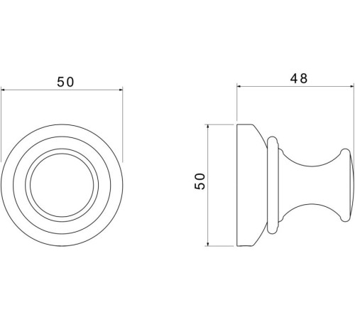 Крючок для ванной Aquatek Классик матовый черный AQ4501MB
