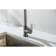Смеситель для кухни Aquanet Лугано с квадратным изливом оружейная сталь AQ1781BGM