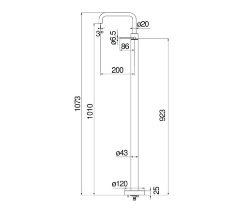 Смеситель для раковины Nobili Velis напольный красное золото VE125188/3RCP