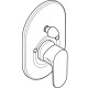 Смеситель для ванны hansgrohe Rebris S внешняя часть матовый черный 72449670