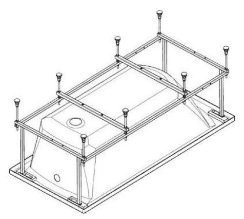 Монтажный комплект для ванны Santek ФИДЖИ 150х75 см 1.WH50.1.603