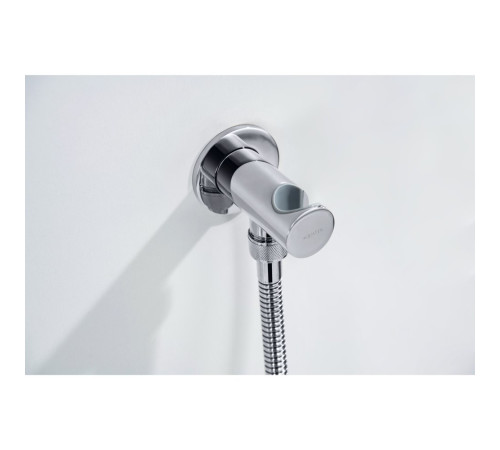 Шланговое подсоединение с держателем Aquanet AQ2464CR хром AQ2464CR