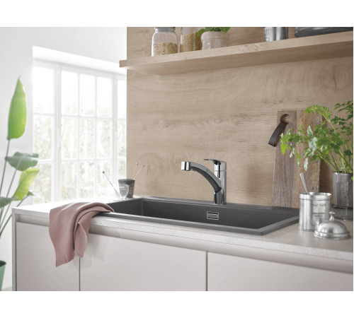 Смеситель для кухни GROHE Eurosmart с выдвижной лейкой хром 30305001