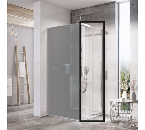 Неподвижная стенка для душевой двери RAVAK Blix Slim BLSPS-90 блестящая Transparent X9BM70C00Z1