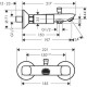 Смеситель для ванны Hansgrohe Logis двуручный 71243000