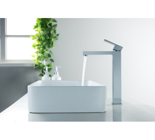 Смеситель для раковины Aquanet Либра высокий 257 мм без донного клапана AQ1604CR