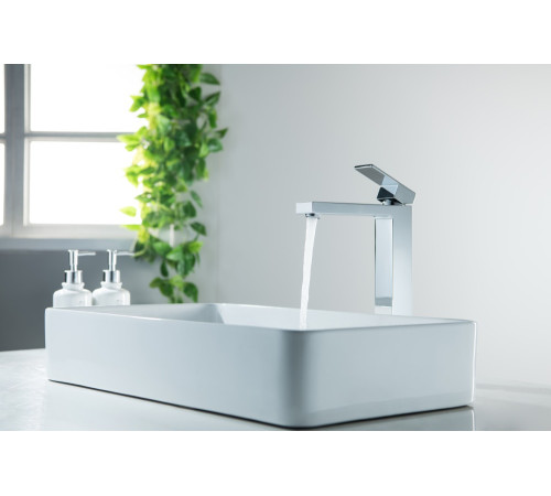 Смеситель для раковины Aquanet Либра высокий 257 мм без донного клапана AQ1604CR