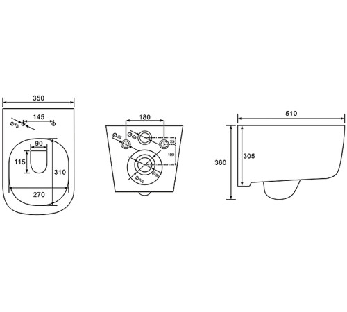 Комплект инсталляции 4 в 1 Aquatek Лугано-010 рама Standard INS-0000012 и унитаз AQ2002-00 ЛУГАНО 4в1