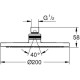 Верхний душ GROHE Tempesta New Cosmopolitan 200 хром 27541001