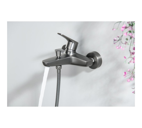 Смеситель для ванны AQUATEK БЕТТА оружейная сталь AQ1140BGM