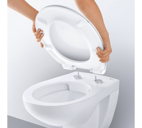 Сиденье для унитаза GROHE Bau Ceramic с микролифтом 39493000