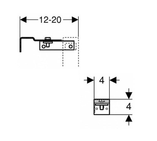 Комплект крепления к стене Geberit DuofixBasic для отдельного монтажа 111.839.00.1