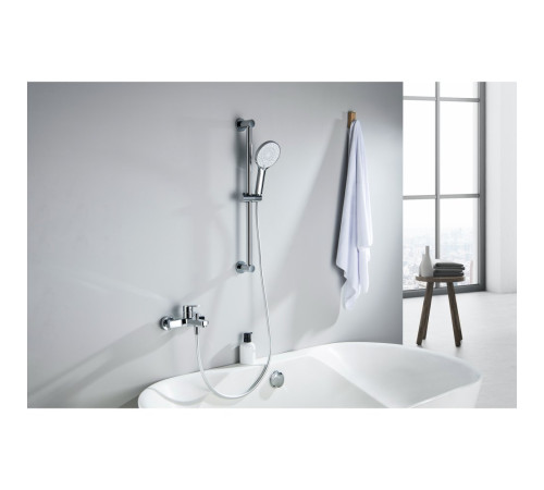 Смеситель для ванны Aquanet Лугано с душевым гарнитуром 3jet хром AQ1748CR