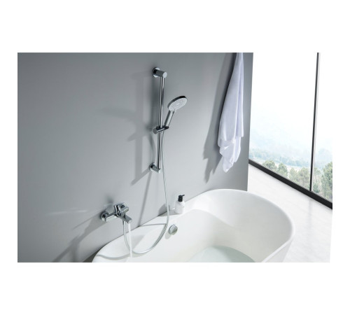 Смеситель для ванны Aquanet Лугано с душевым гарнитуром 3jet хром AQ1748CR