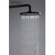 Верхний душ круглый Aquanet 220x12 мм матовый черный AQ2086MB