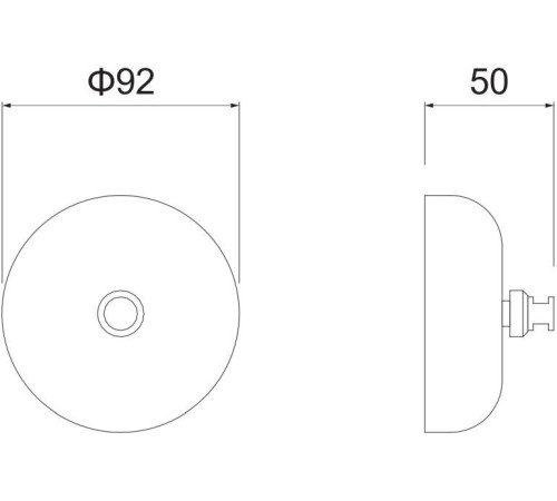 Веревка для белья Aquatek 2.5 м с держателем матовый черный AQ4994MB