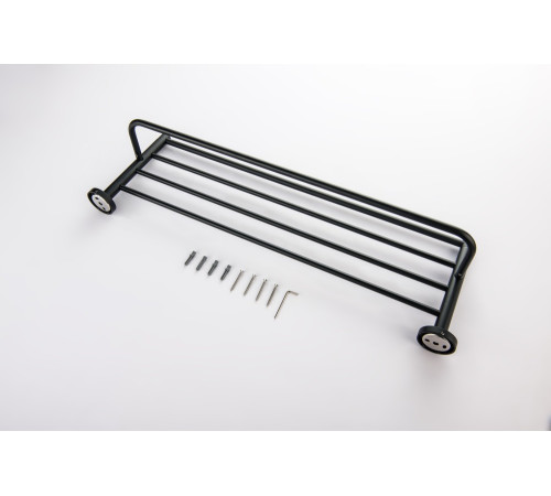 Полка для полотенец Aquanet Европа матовый черный AQ4115MB