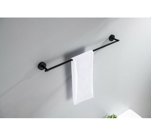 Полотенцедержатель Aquanet БЕТТА 600 мм матовый черный AQ4614MB