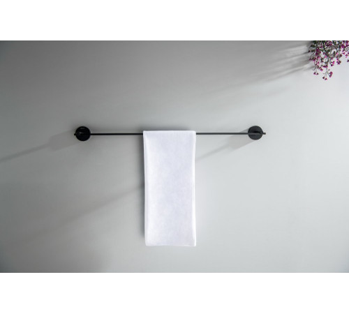 Полотенцедержатель Aquanet БЕТТА 600 мм матовый черный AQ4614MB
