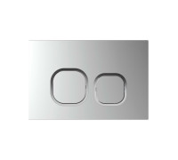 Панель смыва Kordi KDI-0000058 хром матовый ободок хром квадратные кнопки 162х244 мм KDI-0000058