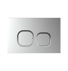 Панель смыва Kordi KDI-0000058 хром матовый ободок хром квадратные кнопки 162х244 мм KDI-0000058