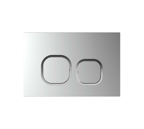 Панель смыва Kordi KDI-0000058 хром матовый ободок хром квадратные кнопки 162х244 мм KDI-0000058