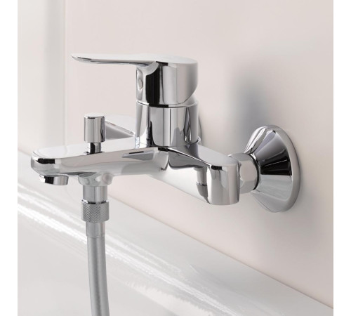 Набор смесителей 3 в 1 Grohe Start Edge и душевой гарнитур Vitalio Start хром 120210