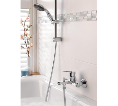 Набор смесителей 3 в 1 Grohe Start Edge и душевой гарнитур Vitalio Start хром 120210