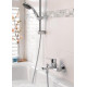 Набор смесителей 3 в 1 Grohe Start Edge и душевой гарнитур Vitalio Start хром 120210
