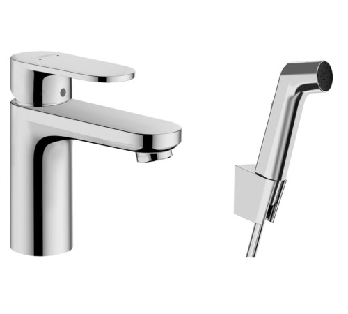 Смеситель для раковины Hansgrohe Vernis Blend с гигиеническим душем 71215000