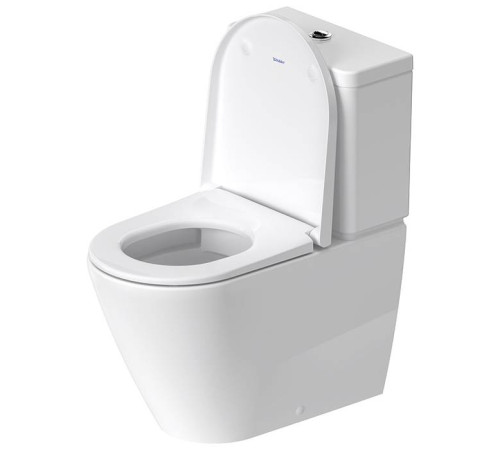 Унитаз-моноблок Duravit D-Neo 37x65 см безободковый белый 0944100005 / 2002090000