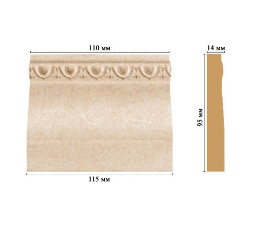 Основание DECOMASTER D204-18D 115х95х14 мм D204-18D