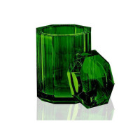 Баночка универсальная Decor Walther Kristall BMD 9x9x14 см хрусталь зеленый 0931496