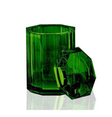 Баночка универсальная Decor Walther Kristall BMD 9x9x14 см хрусталь зеленый 0931496